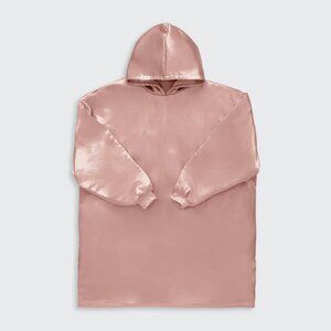 Kitsch Pink Satin Glazey Weighted Hoodie
